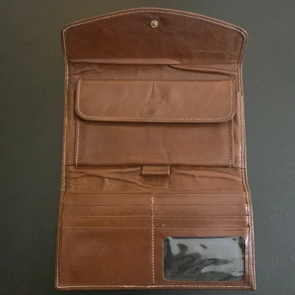 Vintage Brahmin Wallet (EUC) Chestnut Brown